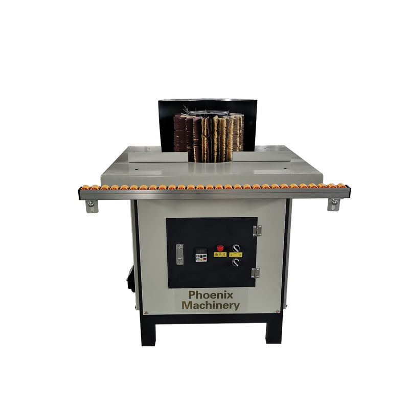 Machine de ponçage à tambour à sable à la brosse à bord de planche de bois pour le contrôle de fréquence de différentes formes